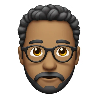 Arabe con lentes y barba de candado sticker