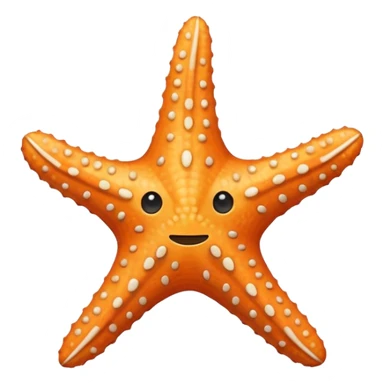 off white star fish sticker