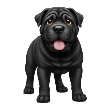 black sharpei sticker
