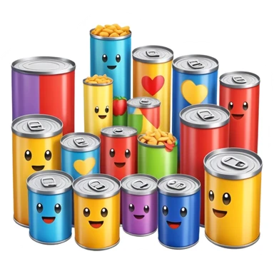 snack tube cans sticker