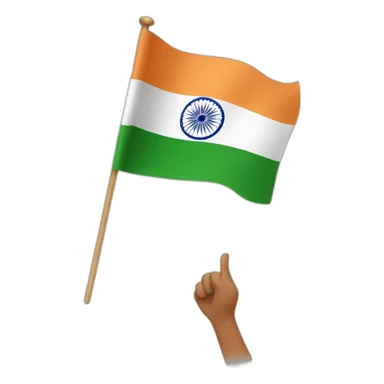 India flag held by PM Modi sticker