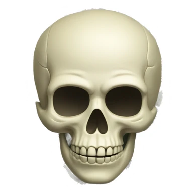 skull head with money  sticker