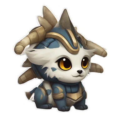 Cute Protogen by griffsnuff & LiLaiRa & Falvie sticker