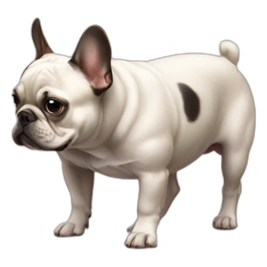 french bulldog butt sticker