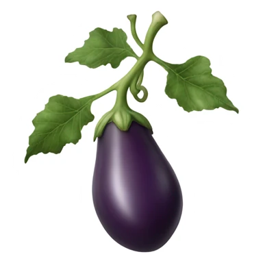 eggplant with a stench coming from it ￼ sticker