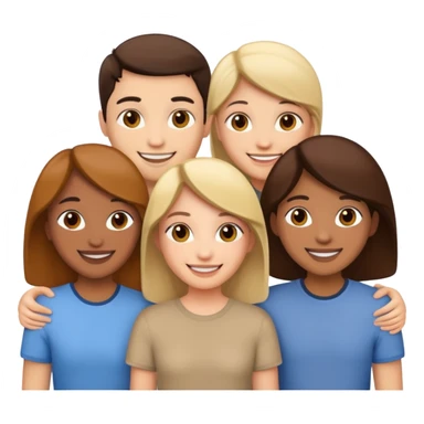 Grupo de cuatro amigas sticker