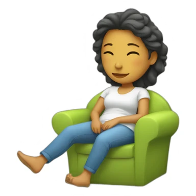 Mujer relax sticker