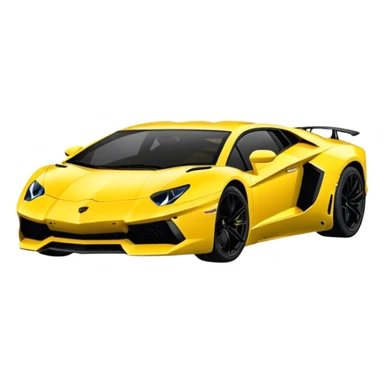 Lamborghini Aventador - Lamborghini (Model Year: 2021) (Iconic colour: Yellow) sticker