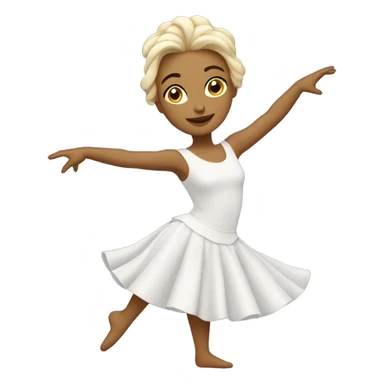 Danseuse étoile blanche sticker