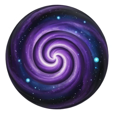dark nebula ball  sticker