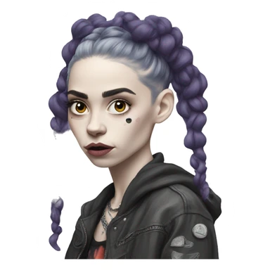 Grimes the singer sticker