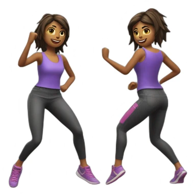 Une fille fassent une danse fornite sticker
