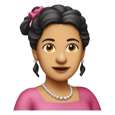 Mariana Bracetti Cuevas was a patriot and leader of the Puerto Rico independence movement. Pink dress. 2 pigtails. Dark hair old woman. sticker