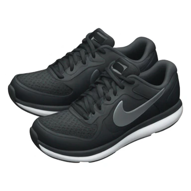 black nike running shoes sticker