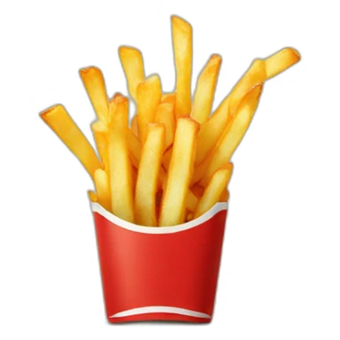 Belgium eating fries sticker