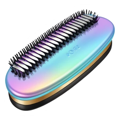 Iridescent hairbrush sticker