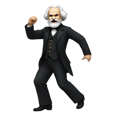 karl marx dancing sticker