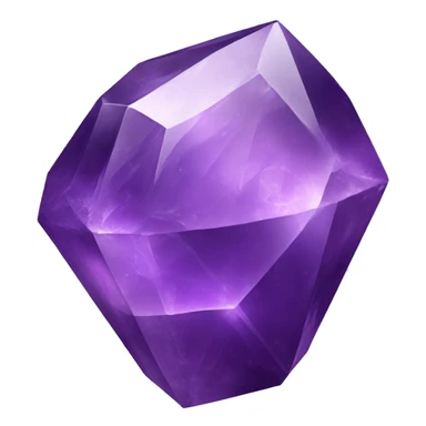 Purple amethyst crystal sticker