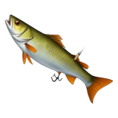 fish-fishing-for-a-human sticker