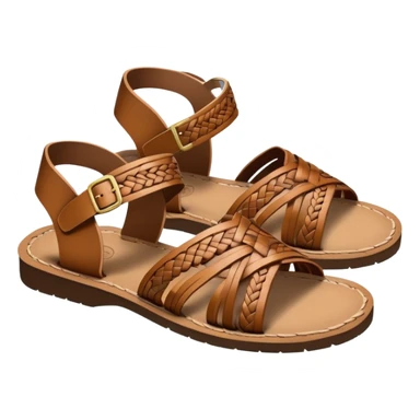 Brown Mexican huarache sandals sticker