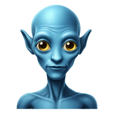 Avatar, tall blue humanoid alien  sticker