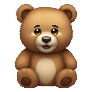 Teddy bear toy sticker