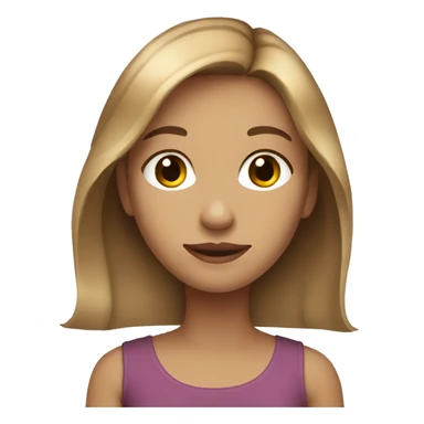 pretty girl with light brown hair sticker