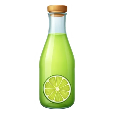 Lime juice bottled sticker