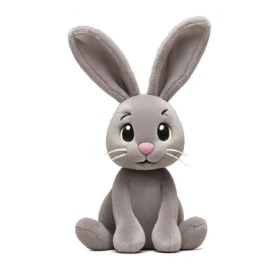 grey bunny jellycat sticker