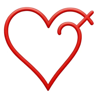 Outline of a heart sticker