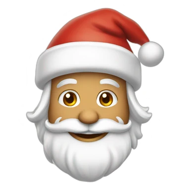 Santa Clause smiling sticker