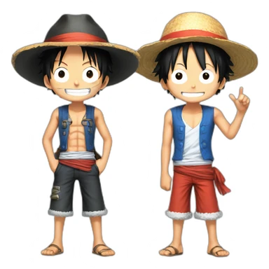onepiece-luffy-and-ace sticker