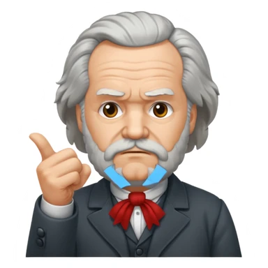 karl marx thumbs down sticker