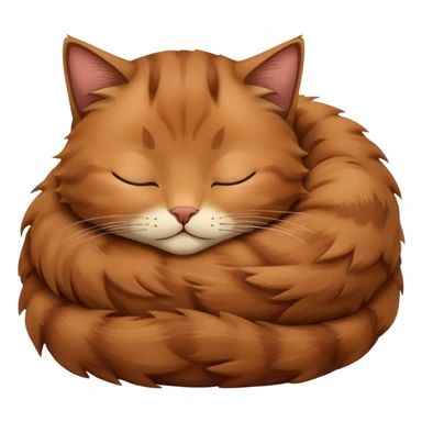 Brown Cat sleep sticker