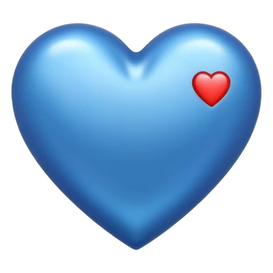 Blue heart with measuring scale sticker