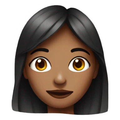 Girl face cover by hand sticker