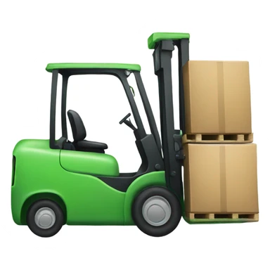 Green forklift sticker