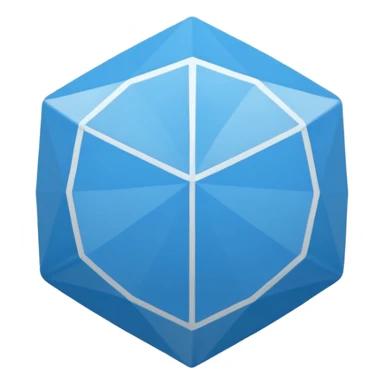 Centang biru segi 12 sticker