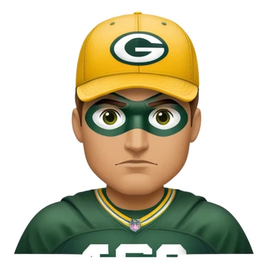 Batman as a Green Bay packers fan sticker