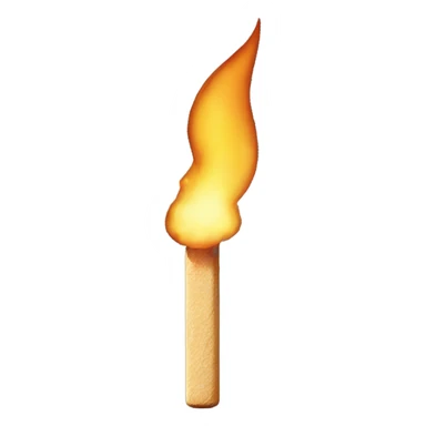 Match stick sparking sticker