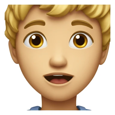 Kid saying huh sticker