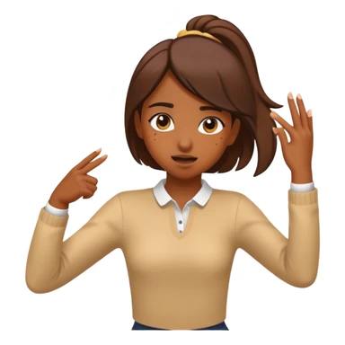 girl hitting the dab sticker