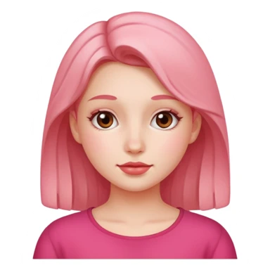 Girl with cosmetic sticker