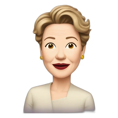 annette bening cartoon sticker