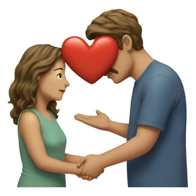 Big heart representing the love of a son to his mother  sticker