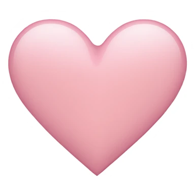light pink heart sticker