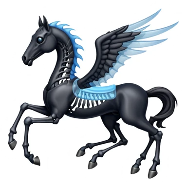 thestral: Winged horses visible only to those who have witnessed death and understand its significance. sticker
