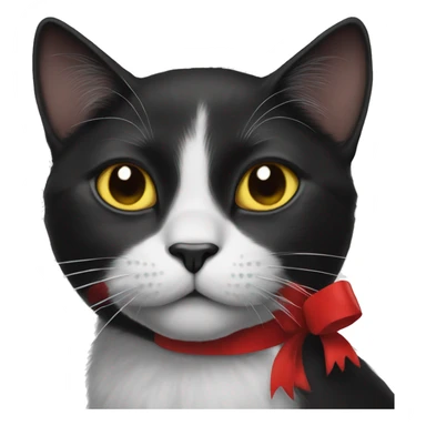 black cat coloring christmas painting  sticker
