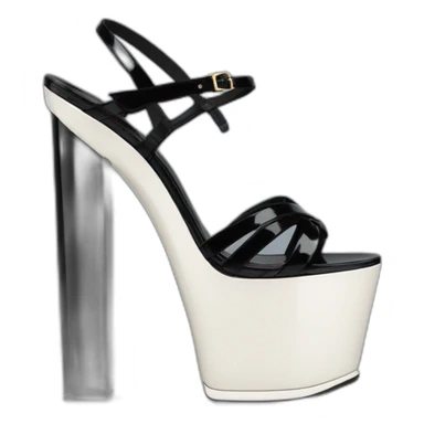Ysl TRIBUTE PLATFORM SANDAL black PATENT LEATHER sticker