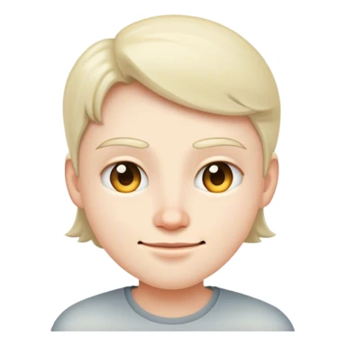 Squinty smirk face sticker